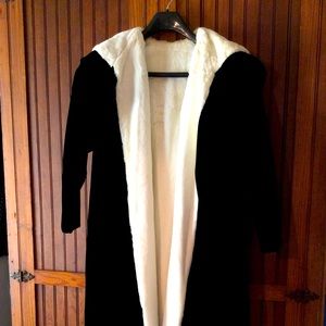 Gorgeous black velvet Hooded cape